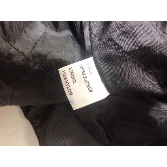 The J Collection Leather Jacket Coat Womens Medium - Picture 8 of 8